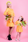 Детское платье "Лето" ДП 541 Family look (желтый)